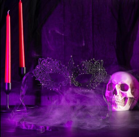 The Lace Mask Co. Genuine Lace Elegant Mask for Masquerade Prom Halloween Carnival Mask Ball in Kuwait