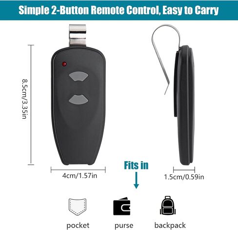 LAWOHO M3-2312 Clone Copy Remote Controls Compatible with Marantec 315MHz Garage Door Openers & Keyless Entry Keypad, for Marantec M4500e, 4700, M55, Martin DC3700e (1 Pcs) in Saudi Arabia