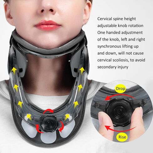 Adjustable Cervical Neck Traction Device, Pain Relief Relaxation Spine Alignment Brace Neck Traction Device for Neck and Shoulder Pain in Saudi Arabia