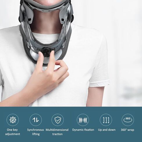 Adjustable Cervical Neck Traction Device, Pain Relief Relaxation Spine Alignment Brace Neck Traction Device for Neck and Shoulder Pain in Saudi Arabia
