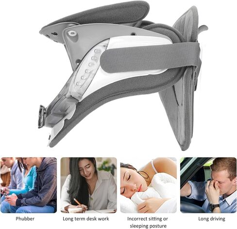 Adjustable Cervical Neck Traction Device, Pain Relief Relaxation Spine Alignment Brace Neck Traction Device for Neck and Shoulder Pain in Saudi Arabia
