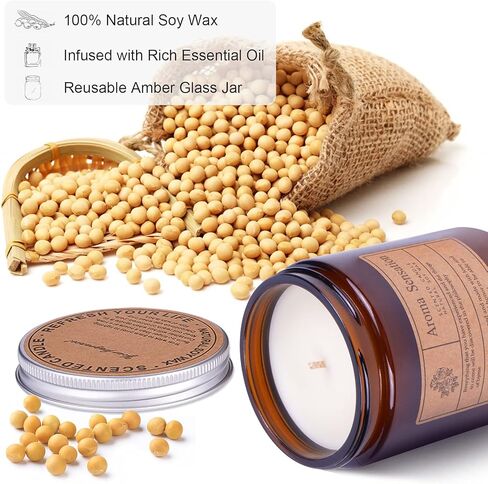 شموع جاردينيا المعطرة، شمعة الصويا للمنزل، شمعة طويلة الأمد، هدايا شموع للنساء والرجال in Saudi Arabia