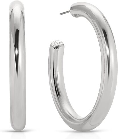 Ettika Gold Hoop Earrings. 18k Gold Plated Earrings for Women. Rope Chain Earrings. Fashion Jewelry For Women in Saudi Arabia