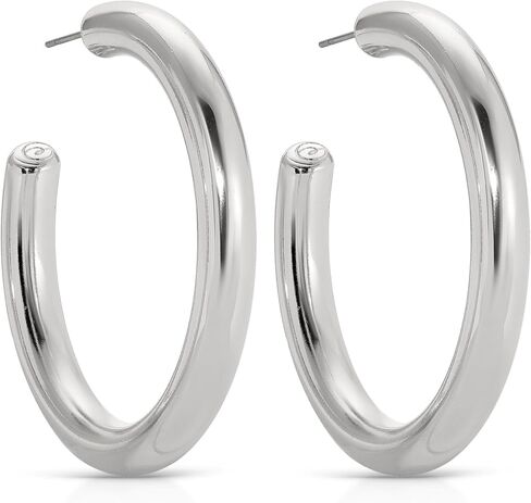 Ettika Gold Hoop Earrings. 18k Gold Plated Earrings for Women. Rope Chain Earrings. Fashion Jewelry For Women in Saudi Arabia