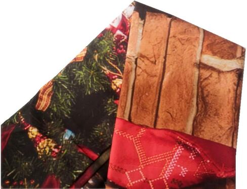 goodbath Christmas Tapestry, Xmas Merry Christams Tree Brick Fireplace Stockings Wall Hangings Tapestries for Bed Room Living Room Dorm, 80 x 60 Inch, Colorful in Saudi Arabia