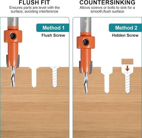 7PCS Hex Shank Forstner Drill Bit Set, 5/8" - 1-1/4" Carbide Tipped Hole Saw Milling Cutter Hole Opener, Woodworking Hinge Cutter Tools for Wood Plywood Hard Wood MDF in Kuwait