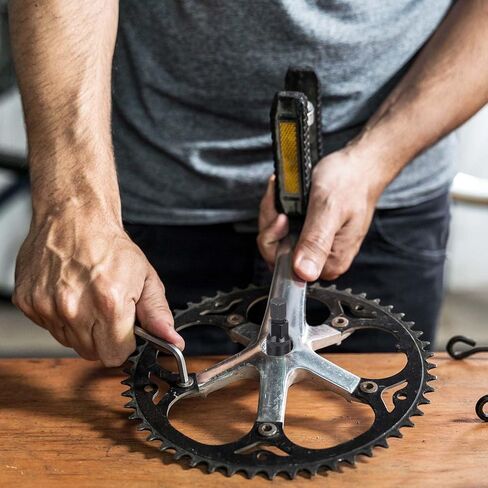 Bike Crank Puller Bicycle Crank Removal Tool Square Crankset Arm Remover Compact Crank Puller Bike Crank Remover Bicycle Crank Extractor Crank Repair Maintenance Remover for Bikes in Saudi Arabia