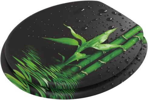 Sanilo ROUND, Silent Slow Close, Molded Wood, Adjustable Toilet Seat, Cow in Saudi Arabia