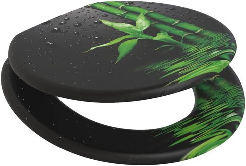Sanilo ROUND, Silent Slow Close, Molded Wood, Adjustable Toilet Seat, Cow in Saudi Arabia
