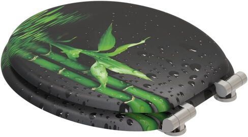 Sanilo ROUND, Silent Slow Close, Molded Wood, Adjustable Toilet Seat, Cow in Saudi Arabia