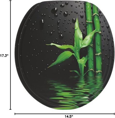 Sanilo ROUND, Silent Slow Close, Molded Wood, Adjustable Toilet Seat, Cow in Saudi Arabia