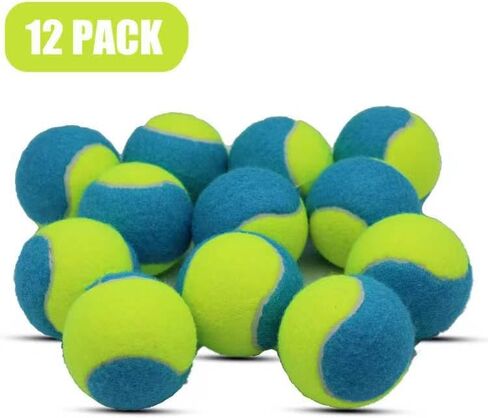 Magicorange Tennis Balls, 12 Pack Tennis Balls for Dogs, Pet Dog Playing Balls, Come with Mesh Bag for Easy Transport, Colorful Easy Catching Pet Dog Balls (Blue Pink, 2.5 inch) in Kuwait
