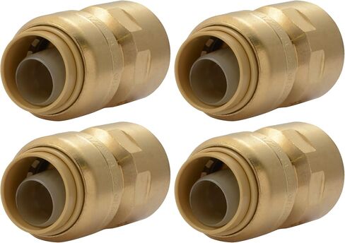 SharkBite 1 x 1 Inch FNPT Adapter, Push To Connect Brass Plumbing Fitting, PEX Pipe, Copper, CPVC, PE-RT, HDPE, U094LFA in Saudi Arabia