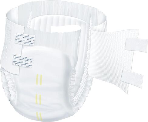 حفاضات FitRight Ultra للبالغين، سراويل داخلية للاستعمال مرة واحدة مع علامات تبويب، امتصاص ثقيل، مقاس XX-Large، 60 بوصة - 69 بوصة، 4 عبوات من 20 (إجمالي 80) in Saudi Arabia