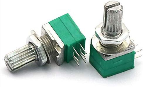 10 قطعة مكبر صوت دوار خطي واحد مقاييس الجهد نوع B B1M 1 متر أوم مخرش رمح 6Pin in Saudi Arabia
