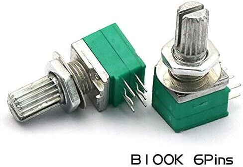 10 قطعة مكبر صوت دوار خطي واحد مقاييس الجهد نوع B B1M 1 متر أوم مخرش رمح 6Pin in Saudi Arabia