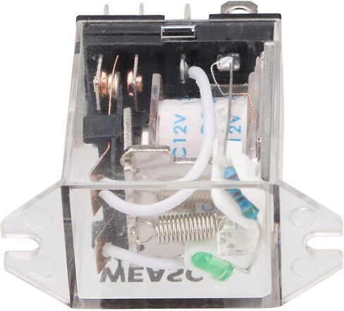مرحل الطاقة الكهرومغناطيسية من Wesch، JQX-13F/2ZL، DC 12V، ملف 8 Pin 10A، DPDT 2NO 2NC، مع ضوء مؤشر LED (1) in Saudi Arabia