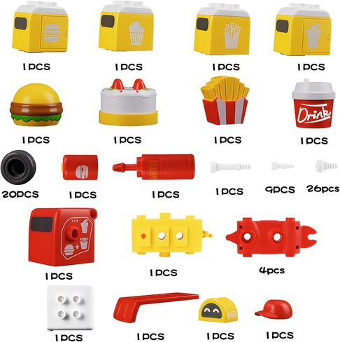 Building Blocks Toys for Age 3-6,STEM Take Apart Transform Train Set Preschool Educational Learning Construction Toys Kit Birthday Gifts for Toddlers Boy Girls Son 3 4 5 6 7 8 Year Old in Kuwait
