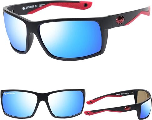 Polarized Sports Sunglasses for Men Women Retro Finishing Sun glasses for Men UV Square Sunglasses 18150 in Saudi Arabia