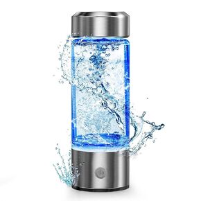 Hydrogen Water Bottle, Hydrogen Water Bottle Generator with SPE PEM Technology Water Ionizer, Portable Hydrogenated Water Bottle 3 Min Quick Electrolysis - Suitable for Home，Office, Travel