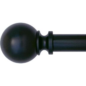 مجموعة قضبان ستارة ديكوبوليتان سهلة التركيب، بدون مثقاب، 72-144 بوصة، أسود in Kuwait