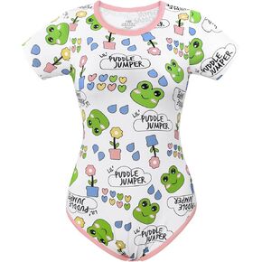 Littleforbig Cotton Romper Onesie Pajamas Bodysuit - Puddle Jumper Onesie
