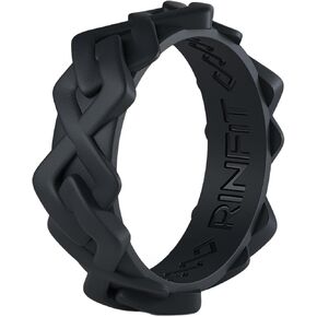 Rinfit Women Silicone Wedding Band - Rubber Wedding Rings for Women - Promise Rings for Her and Anniversary Rings - Space Collection