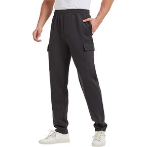 TTZ 34/36 Inseam Mens Tall Sweatpants Joggers Pants with Cargo Pockets