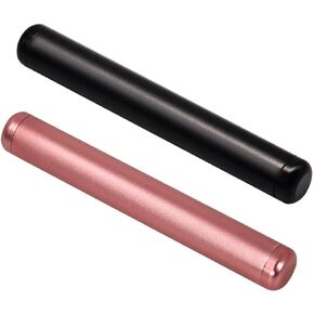2Pcs Metal Tube Container - Waterproof Storage Tube Holder, Portable Holder Case Tube Joint, Lightweight Storage Box for Travel, Fit in Pocket Purse