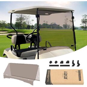 10L0L Golf Cart Windshield Compatible with EZGO TXT Windshield, Foldable & UV Protection Fit (1995-2013) EZGO TXT and Medalist Golf Cart Models- Tinted & Clear