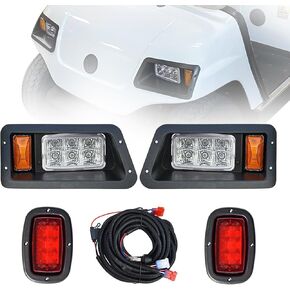 LED Head Tail Light Kit For YAMAHA G14 G16 G19 G22 Gas or Electric Golf Cart Models Replace 12V Light Kit Assembly For YAMAHA G22