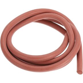 PATIKIL Silicone Foam Seal Strip, 2Meters(6.56Ft) 19mm(0.75") Dia Round High Density Solid Sponge Rubber Weather Stripping Cord for Sealing Gap Blocker Insulation, Red
