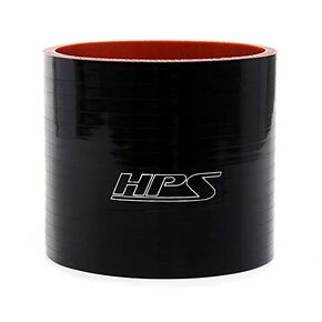 HPS 1-3/8" ID, 4" Length, Silicone Coupler Hose, High Temp 4-Ply Reinforced, 100 Psi Max. Pressure, 350F Max. Temperature, SC-8567-BLK, Silicone, Black