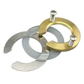 1set Faucet Fixing Nut Inside Diameter 1.22 inch/31mm Hot and Cold Faucet Fixing Tool Lock Nuts to Prevent Kitchen and Bathroom Faucets from Loosening (Brass)