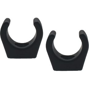 2 Pcs Black Boat Ladder Clips Nylon Ladder Paddle Stowage Clips Boat Stowage Clip Suitable for 7/8 Inch Pipe