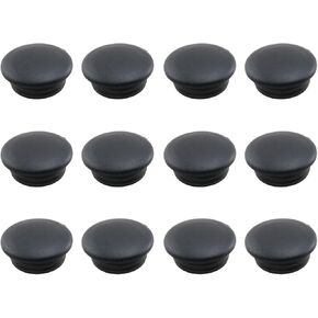 20PCS Black 12mm Plastic Hole Plug Screw Cover Furniture Screw Hole Cover Decorative Cap Plastic Fastener Hole Caps for Furniture Cupboard Wardrobe