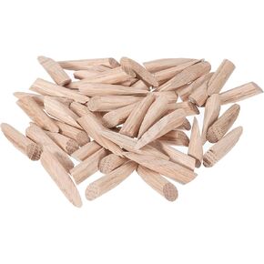 uxcell 100Pcs Pocket Hole Plug, 9.5mm Pocket Hole Jig Solid Wood Plugs, Wood Color