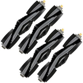 (4 Pieces) Roller Brush Compatible with DEEBOT X1/ X1 Omni/ X1 Turbo/ X1 PRO Omni/ T10/ T10 Omni/ T10 Plus/ T20/ T20 Omni. Main Brush Replacement Parts Robot Vacuum Cleaner Replacement Parts