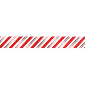 Christmas Candy Cane Stripes Table Runner 18x72inch Polyester Table Decoration for Kitchen Party Dinner