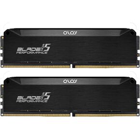 OLOy DDR5 RAM 48GB (2x24GB) Black Hairline Blade RGB 6800 MHz CL34 1.35V Gaming UDIMM لـ intel (MD5U2468346IRKDA)