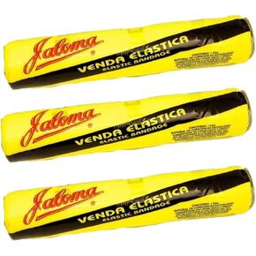 Jaloma Elastic Bandage with Clips. Joint Support and Protection. Multidirectional, Adjustable, Cuttable for Custom Length 11.81". Pack of 3