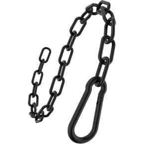 23.6in Extension Chain for Exercise Equipment, Fitness Chain Extension for Workout Machine, LAT Pull Down Chain Attachment, 304 Stainless Steel Curl Bar Chain
