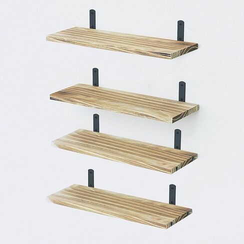 مجموعة أرفف خشبية عائمة من GKYZBB مكونة من 6، أرفف ديكور للحائط، أرفف عائمة للجدار، أرفف المزرعة وغرفة النوم، أرفف تخزين الحمام، أرفف الكتب لغرفة المعيشة، 16.5 بوصة × 6.3 بوصة in Kuwait