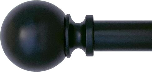 مجموعة قضبان ستارة ديكوبوليتان سهلة التركيب، بدون مثقاب، 72-144 بوصة، أسود in Kuwait