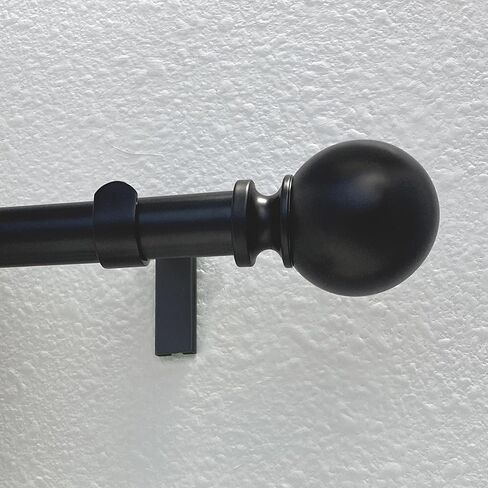 مجموعة قضبان ستارة ديكوبوليتان سهلة التركيب، بدون مثقاب، 72-144 بوصة، أسود in Kuwait