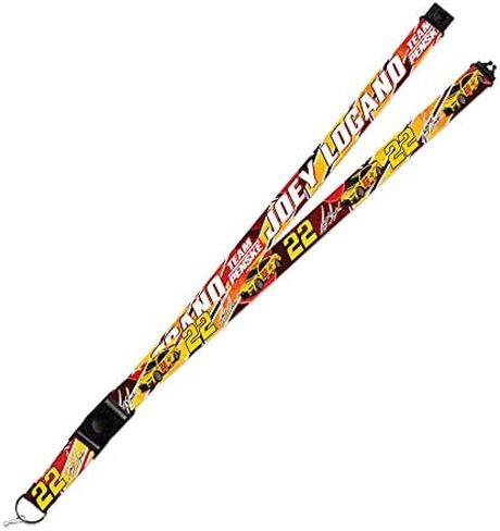 Rico Industries NASCAR Auto Racing Joey Logano #22 Penzoil 2022 18 بوصة × 1 بوصة حبل قابل للفصل آمن للجنسين والكبار، أسود in Saudi Arabia