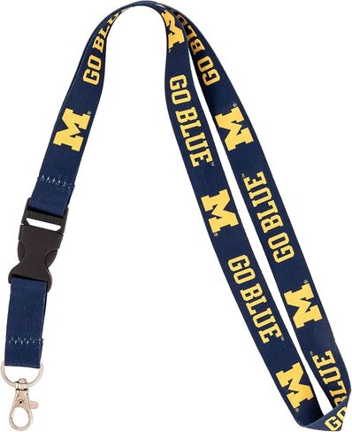 Desert Cactus University of Michigan Lanyard Wolverines UM U of M Go Blue Hail Car Keys ID Badge Holder Lanyard Keychain Detachable Breakaway Snap Buckle (Lanyard B) in Saudi Arabia