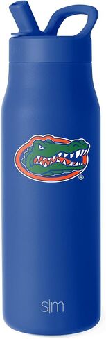 Simple Modern Officially Licensed Collegiate Alabama Crimson Tide Water Bottle with Straw Lid | NCAA Insulated Stainless Steel Travel Thermos | Leak Proof | Mesa Collection | University of Alabama in Kuwait