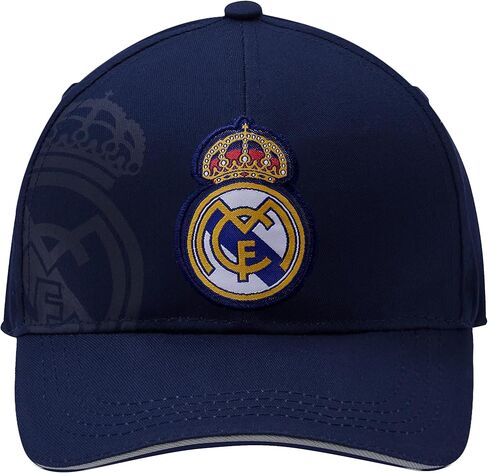 Icon Sports Officially Licensed Real Madrid Adjustable Dad Cap – White & Black Cotton Hat with Buckle for Men & Women in Saudi Arabia