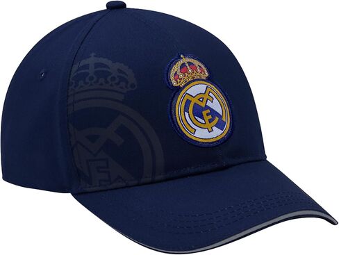 Icon Sports Officially Licensed Real Madrid Adjustable Dad Cap – White & Black Cotton Hat with Buckle for Men & Women in Saudi Arabia